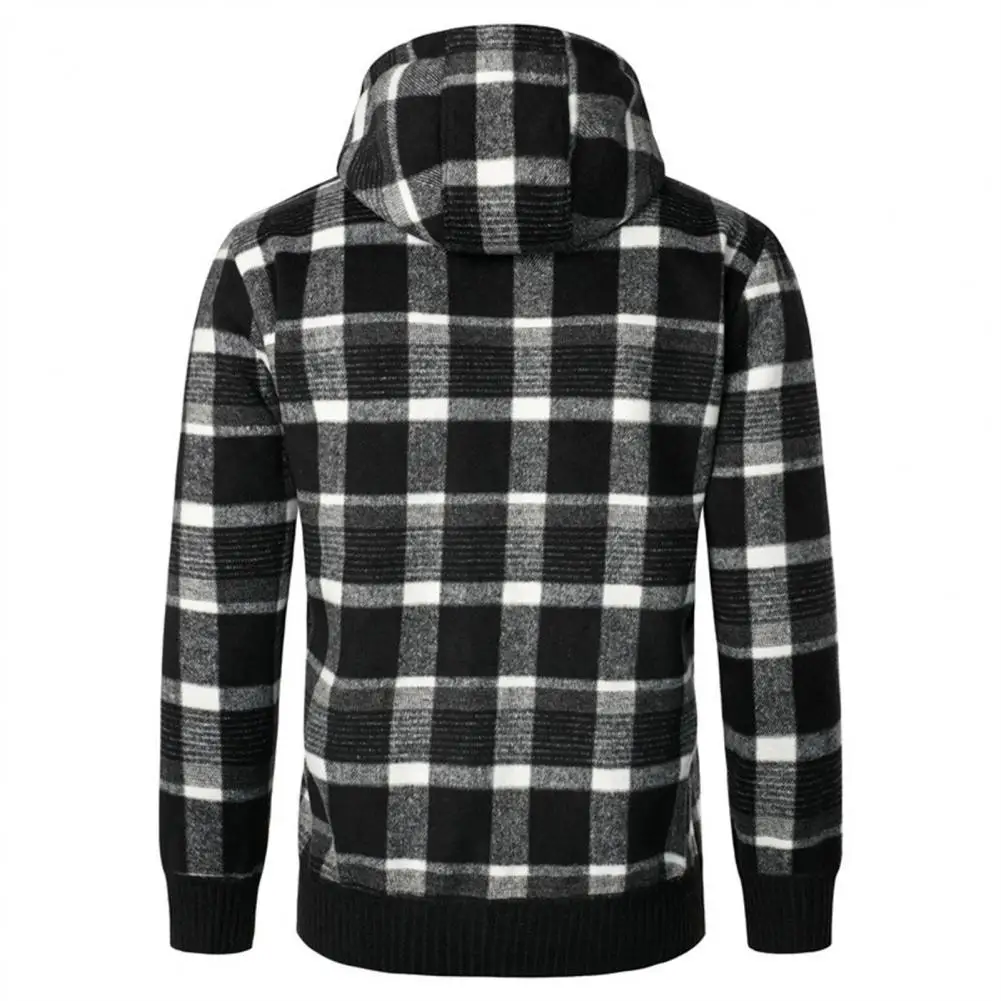 

Contrast Colors Casual Wear-resistant Cardigan Winter Coat for Home