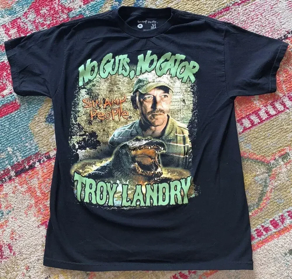 Винтажная ретро-футболка с изображением болотного человека телешоу среднего