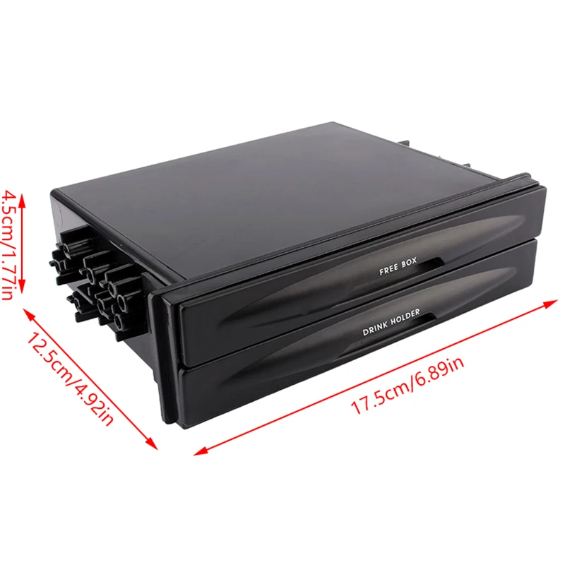 Автомобильный держатель для напитков ящик хранения органайзер двойной Din-радио