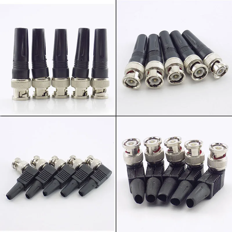 

BNC Male plug adapter Twist-on Coaxial RG59 Cable for CCTV Camera Video/AUDIO Connector adaptor J17