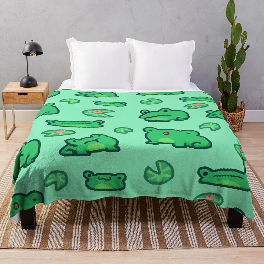 

Just some frogs Throw Blanket Comfort Recieving Blankets