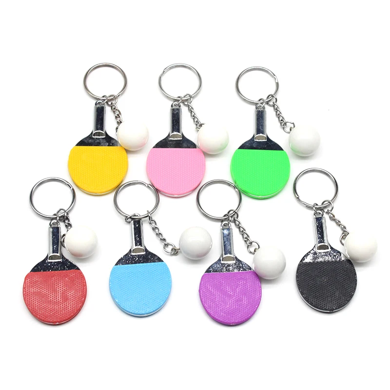 

1PC Unisex Sport Ping Pong Table Tennis Ball Badminton Bowling Ball Keychain Key Chain Keyring Key Ring Souvenir Gift Ornament