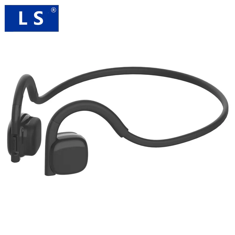 

Наушники LS с костной проводимостью, беспроводные Bluetooth-наушники BT5.3, уличная спортивная водонепроницаемая гарнитура с микрофоном для спорт...