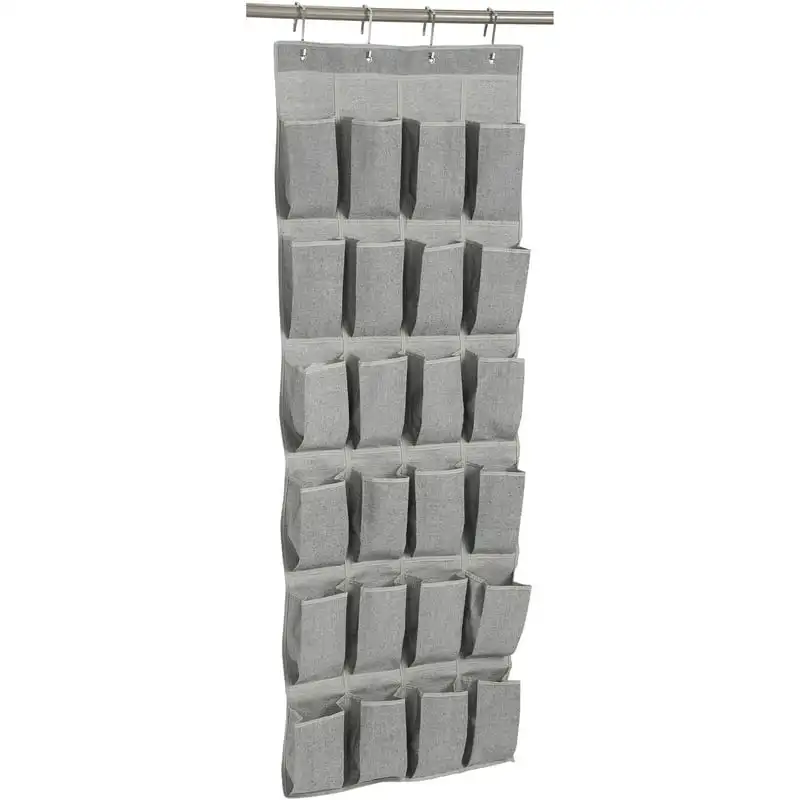 

Free Shipping 24-Pocket Over the Door Closet Shoe Organizer