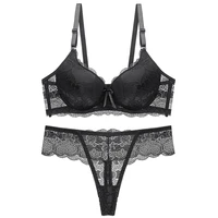 lace bra set women push up bras panty underwear underwire female thong sets 34 36 38 40 42 small breast cup a b c
