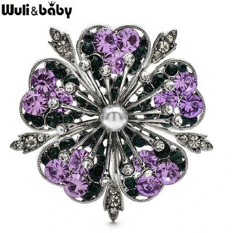 Wuli&baby брошь цветок вишни