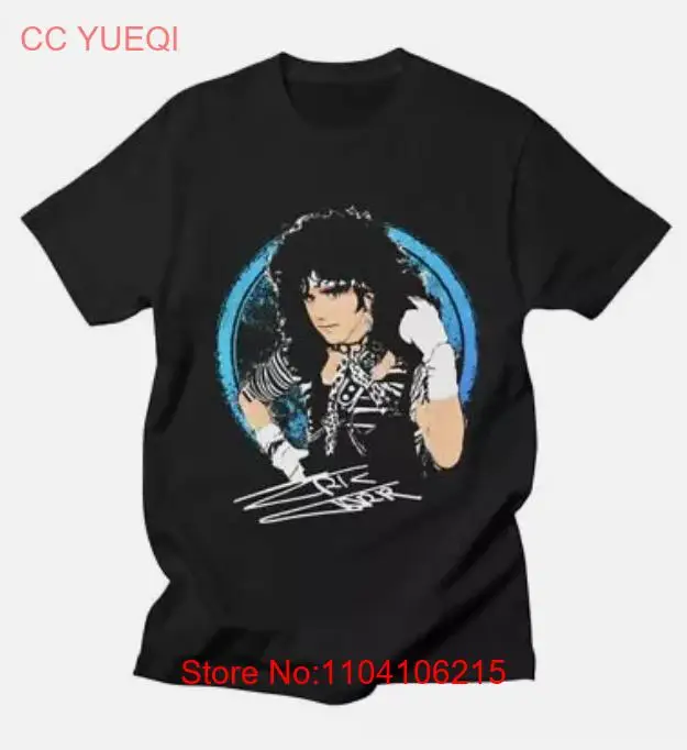 Редкая черная рубашка унисекс из плотного хлопка Eric Carr Music Lover в полный размер