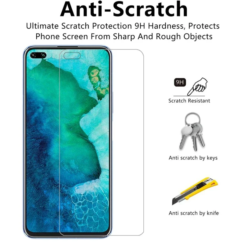 Фото Защитное закаленное стекло Aqe (3 шт.) для Huawei Honor V30 Pro, Honor V30 View, V30, 30V, V №4