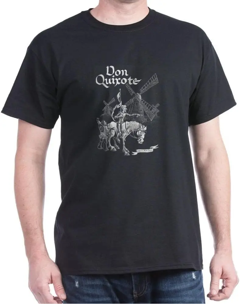 Мужская классическая Темная футболка с графическим принтом 100% хлопок