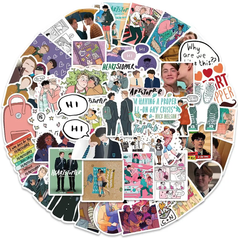 

10/25/50 шт., наклейки в виде сердечек