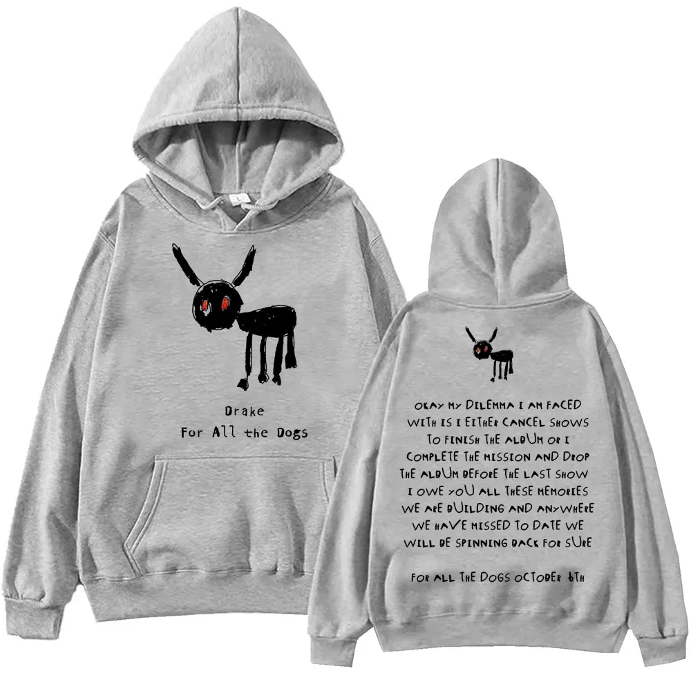 Толстовка с длинным рукавом и принтом Дрейка для всех собак