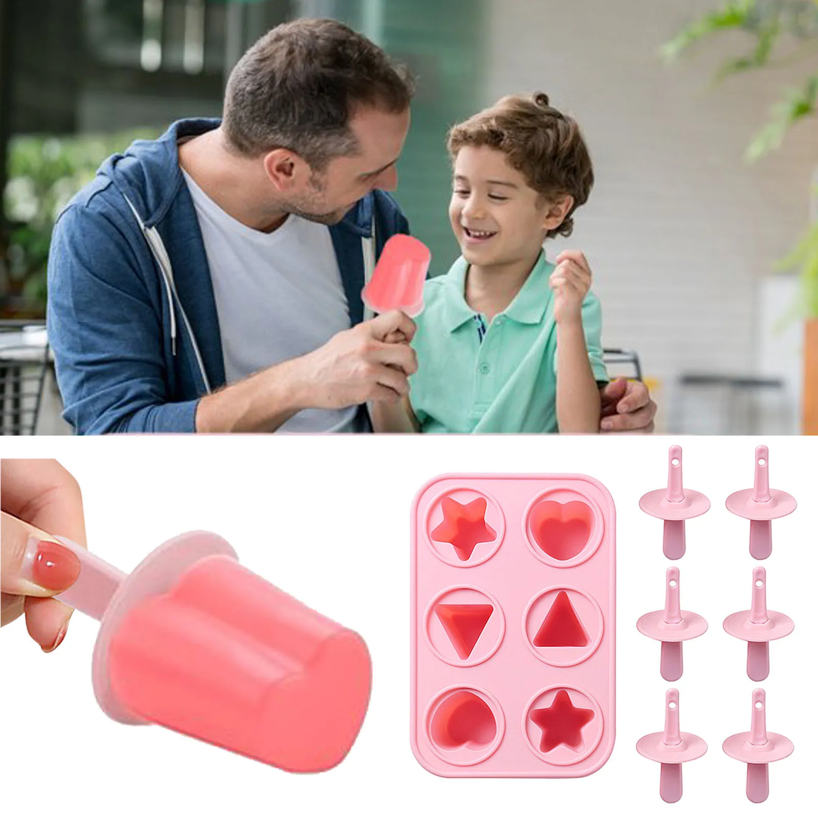 

Многоразовое Силиконовое мороженое с 6 полостями для детей и взрослых, мини-льдогенератор для общежития, креативное детское кольцо для мороженого «сделай сам» для мужчин