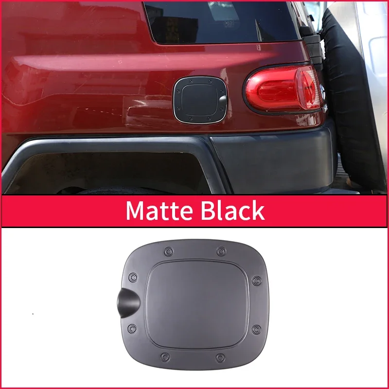 Матовый черный цвет, крышка топливного бака автомобиля, защита бензобака, рамка, внешняя отделка, подходит для Toyota FJ Cruiser 2007-2018 2019 2020 2021