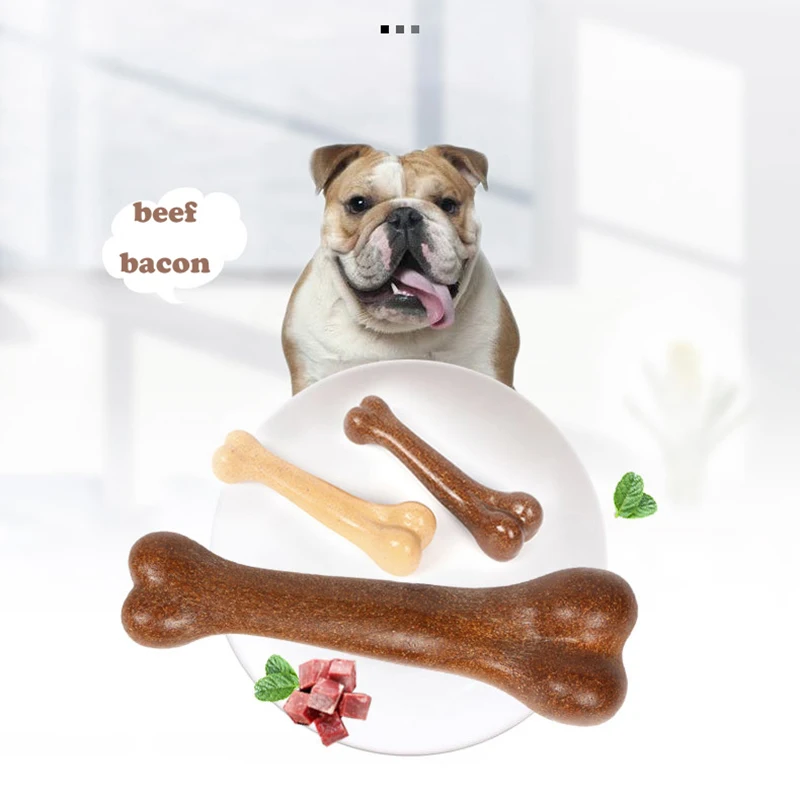 

Pet Toy Teething Toys Bone Beef Flavor Stick Bone Teeth Grinding Solid Teeth Wear-resistant Bite Interactive Training