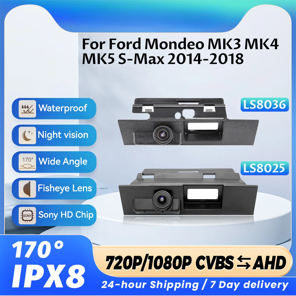 170-градусный MCCD AHD 1080P ручка переключателя багажника автомобиля камера заднего