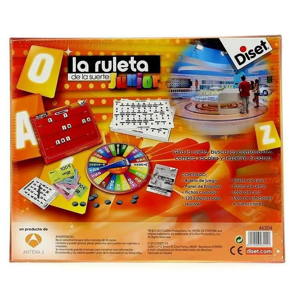 Diset-junior счастливая рулетка семейная настольная игра воссоздание хорошо
