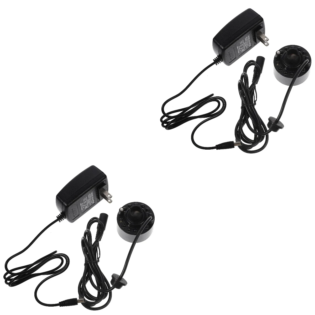 

2pcs Led Mist Maker Rockery Landscape Mist Maker Mini Fountain Mister Plug