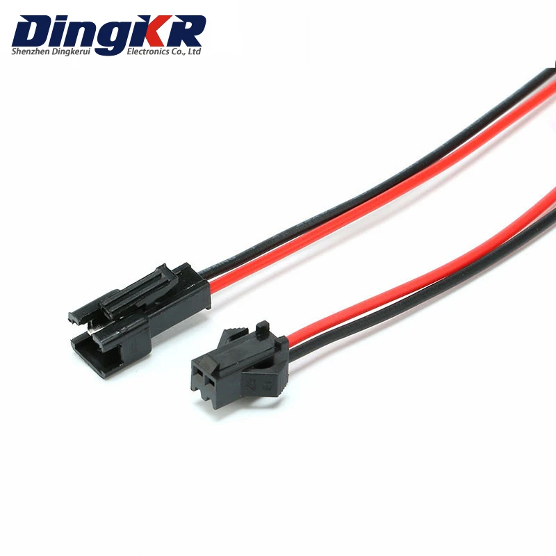 

1Pairs 10cm Long JST SM 2Pins Plug Male to Female Wire Connector For diy