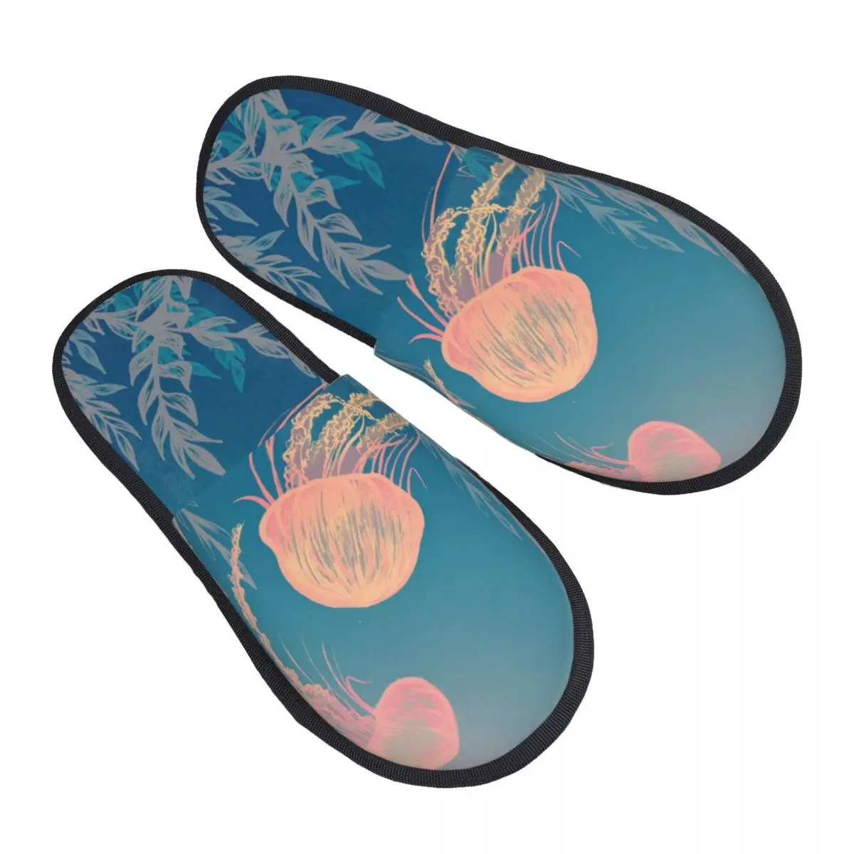 

Тапочки с рисунком Медузы для женщин и мужчин, пушистые зимние теплые тапочки, домашние тапочки