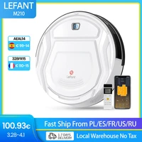 lefant m210 mini robot vacuum cleaner for home wetdry 2 in 1 vacuum robotic cleaner pet hair app voice remote control anti drop