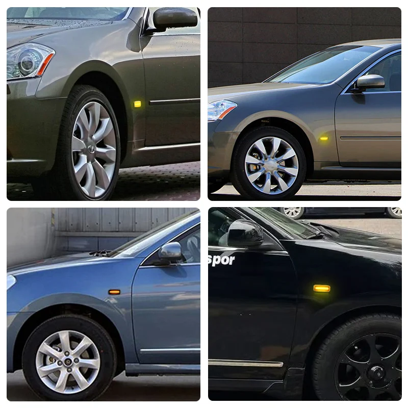 Фото 2 шт. светодиодных боковых габаритных огня для Nissan Teana, Murano, Bluebird, Sylphy, Almera, Fuga, а также для Infiniti M35, M45, FX35, FX45, QX56, QX60. №5