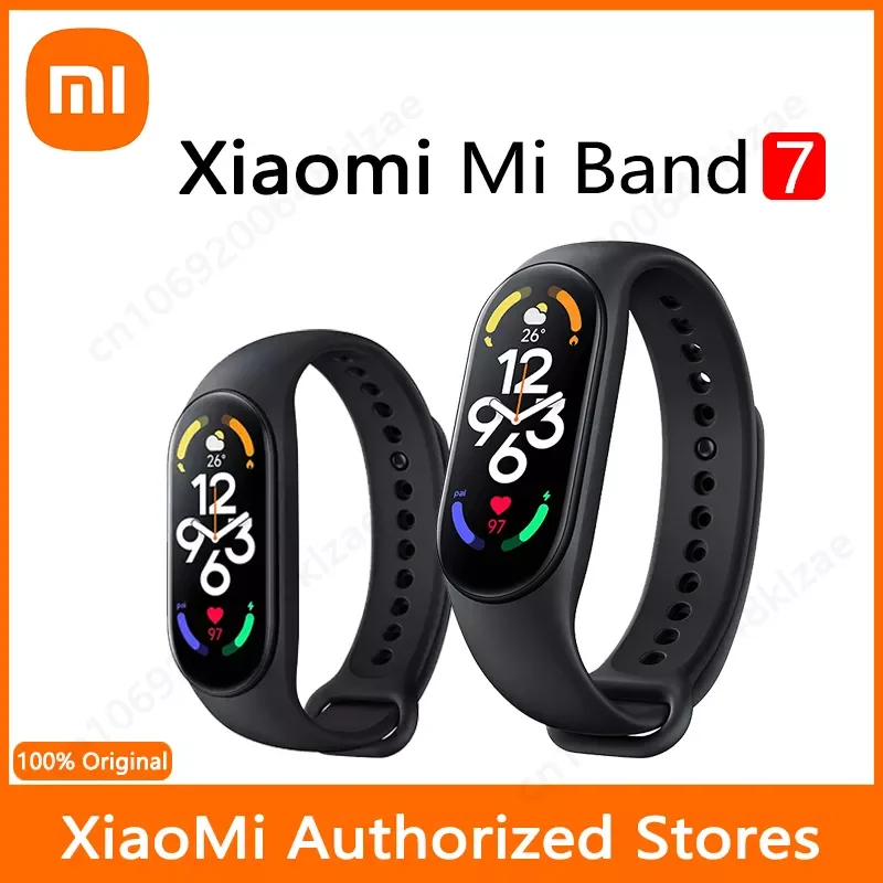 

Mi Band 7 Global Version Smart Bracelet 6 Blood Oxygen Tracker Large 1.62 Inch Display Bluetooth 5.2 Waterproof