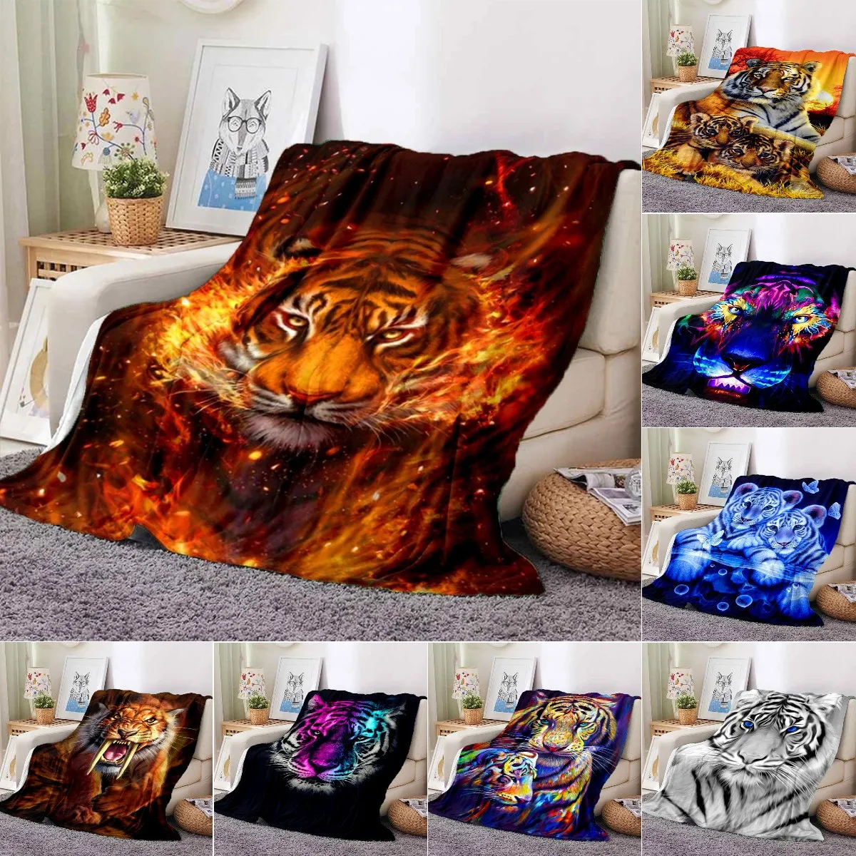 

Фланелевое Одеяло в виде животных, Супермягкие покрывала из флиса, для спальни, дивана, дивана, в подарок, одеяло размера Queen/King/Twin