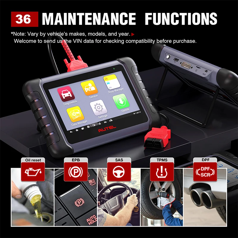 Autel MaxiCOM MK808 OBD2 сканер автомобильный диагностический инструмент активный тест