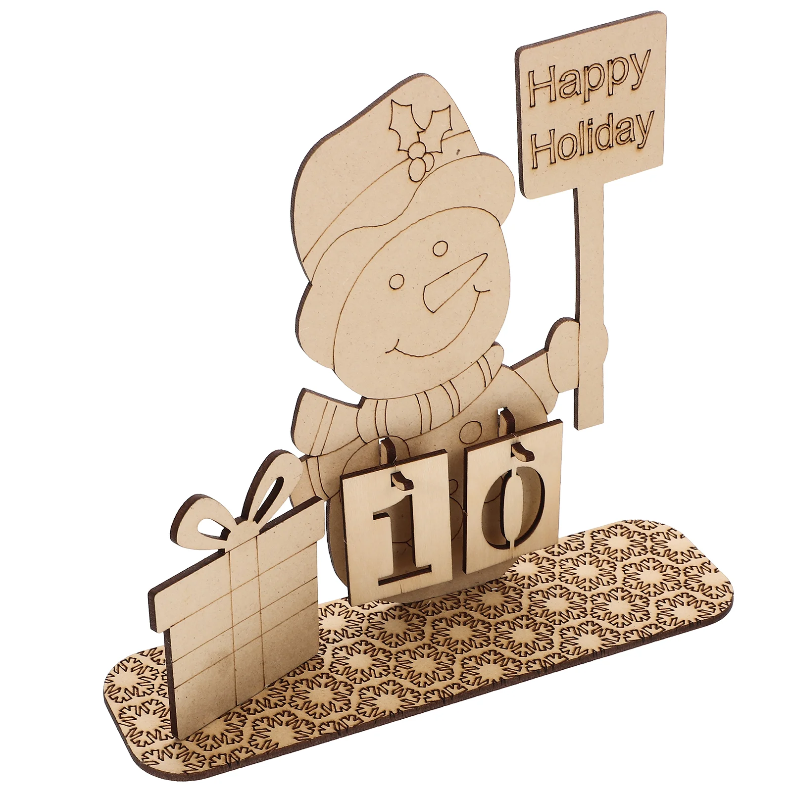 

Деревянный календарь с обратным отсчетом, календарь для нового года, 1 набор