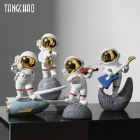 creative resin music astronaut home decor figurines nordic miniature statues spaceman sculptures home decoration accessories