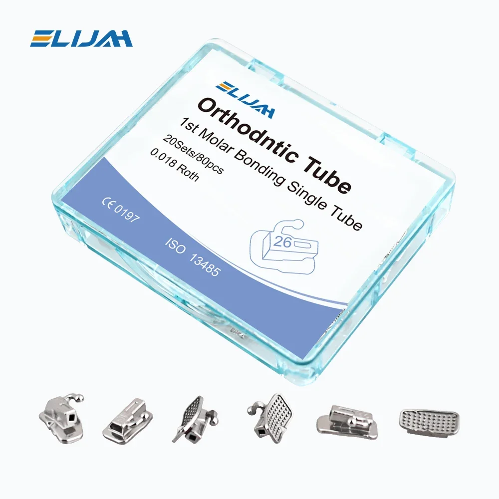 Ортодонтическая буккальная трубка Denspay Dentists неконвертируемая 0 018 MBT Roth Edgewise 80