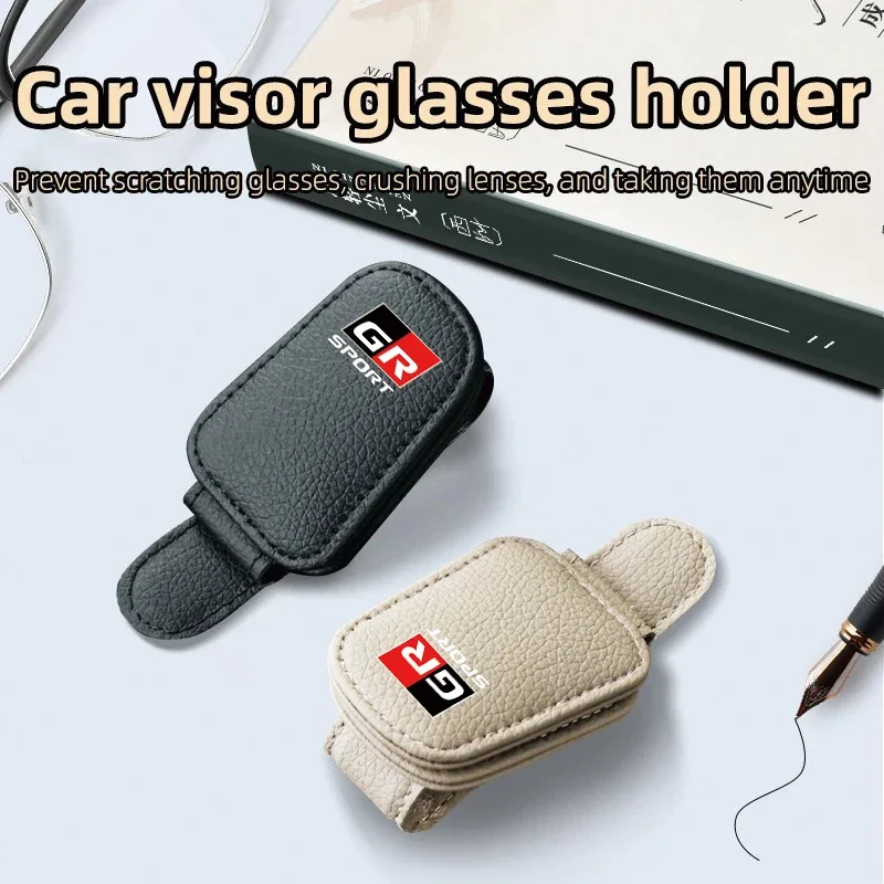 1 шт. автомобильные солнцезащитные козырьки магнитный кожаный зажим для