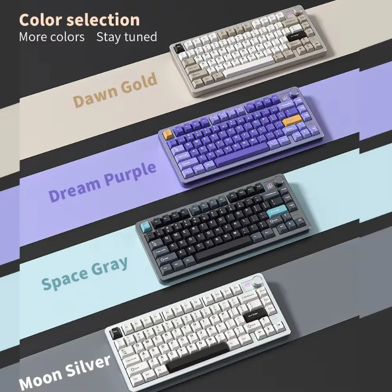 Алюминиевая клавиатура 75% переключатель HMX колпачок для клавиш из ПБТ RGB