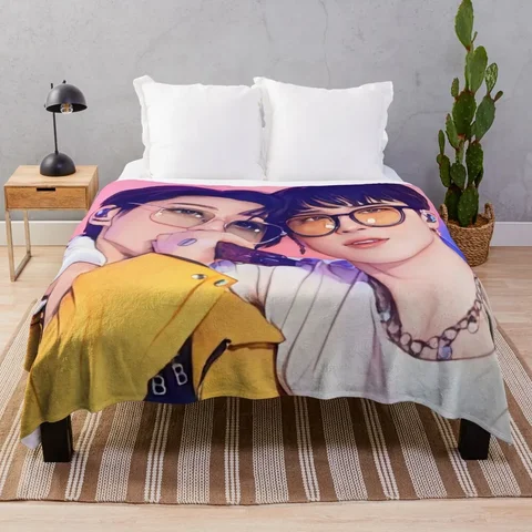 Jikook концертное кирпичное одеяло, спальные одеяла