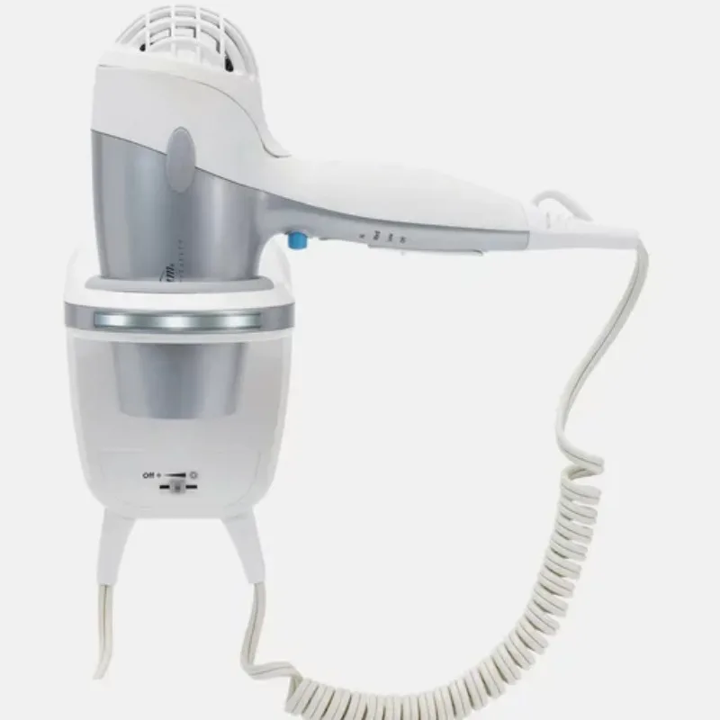 

1200-1500 Watts Green Sense Mid-Size Wall Mount Hair Dryer - White