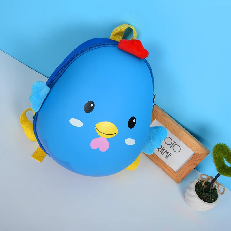Children Cute Backpack In Kindergarten Baby School Bags Cartoon Chicken Eggshell Bag Girls Boys Backpack