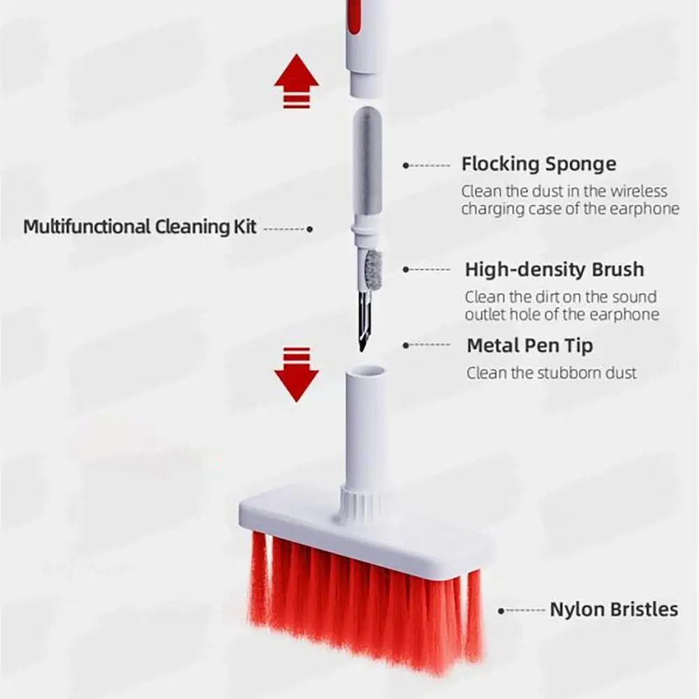 

1 Set Convenient Sturdy Multifunctional Keyboard Brush Portable Keyboard Cleaning Brush Wide Application for Daily Use