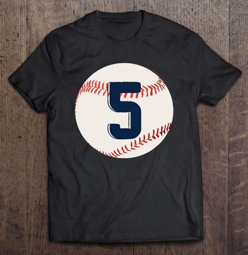 

Футболка мужская с надписью 5 лет, тенниска для бейсбола, подарок на день рождения, майка для мужчин, одежда для мужчин