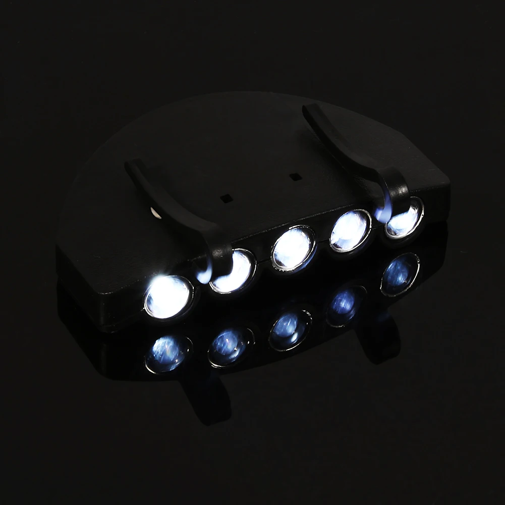 Налобный фонарь с 5 светодиодами