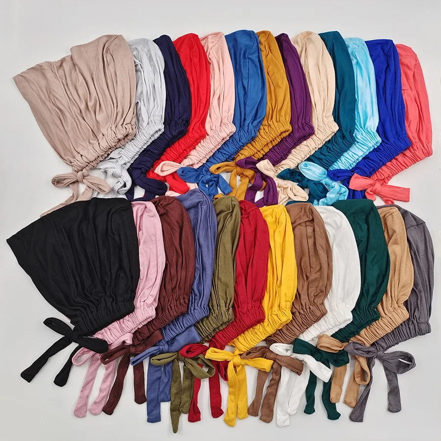 2023 New Soft modal Muslim Hat Inner Hat Islamic Headband Indian Hat Women's Headband Muslim Fashion