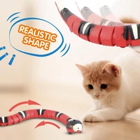 electronic automatic snake interactive cat toys usb charging smart sensing snake for cats dogs pet kitten toy