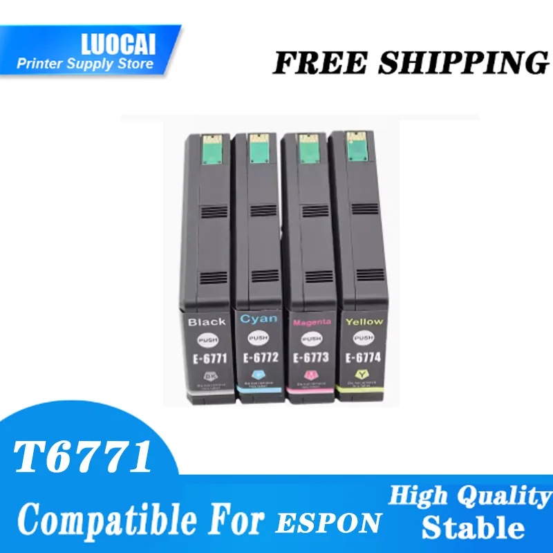 

Совместимый чернильный картридж T6771 T6772 T6773 T6774, 4 шт.