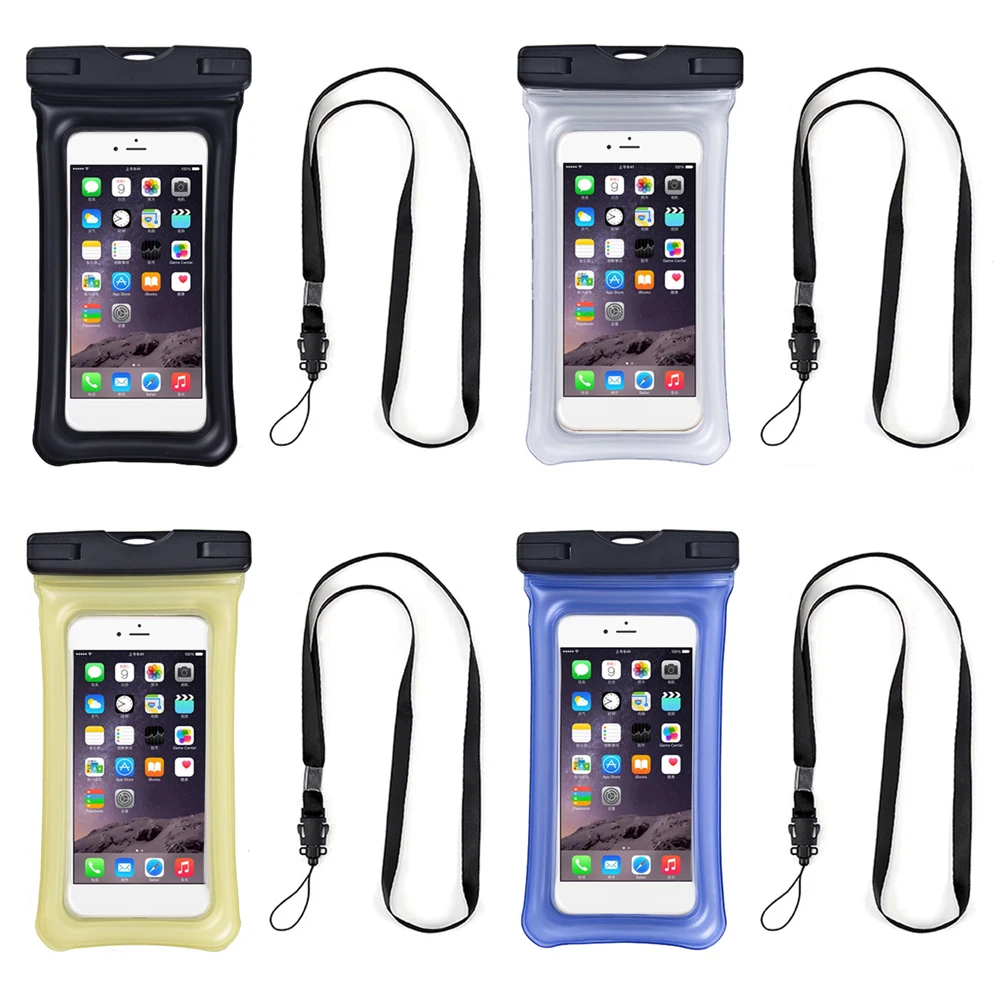 

Transparent Waterproof Phone Case Swimming Floating Bag Dry Bag Underwater Touch Screen Beach Pool Mobile Phone Pouch Protect