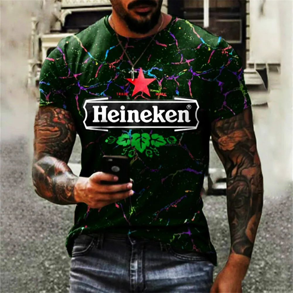 

eBay Men's Short Sleeve Shirt New Round Neck Slim English Letter Printing Fashion Trend 2022 New Explosive Style