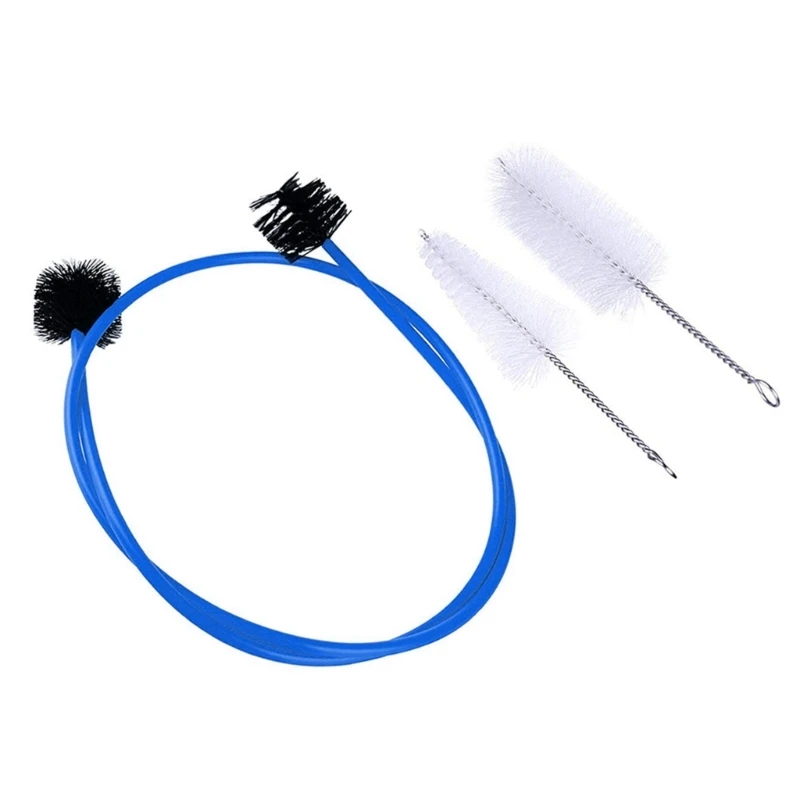 Наборы для чистки труб Yunyun Инструмент кистей Гибкий мундштук клапаны и щетка в