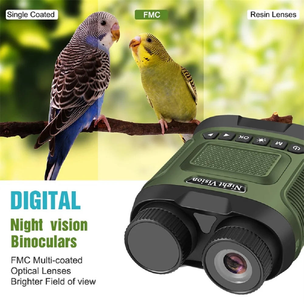 

DT29 2.5K UHD 40M Pixels Rechargeable Binoculars Telescope 8X Zoom 300M Infrared Digital Night Vision for Hunting Camping