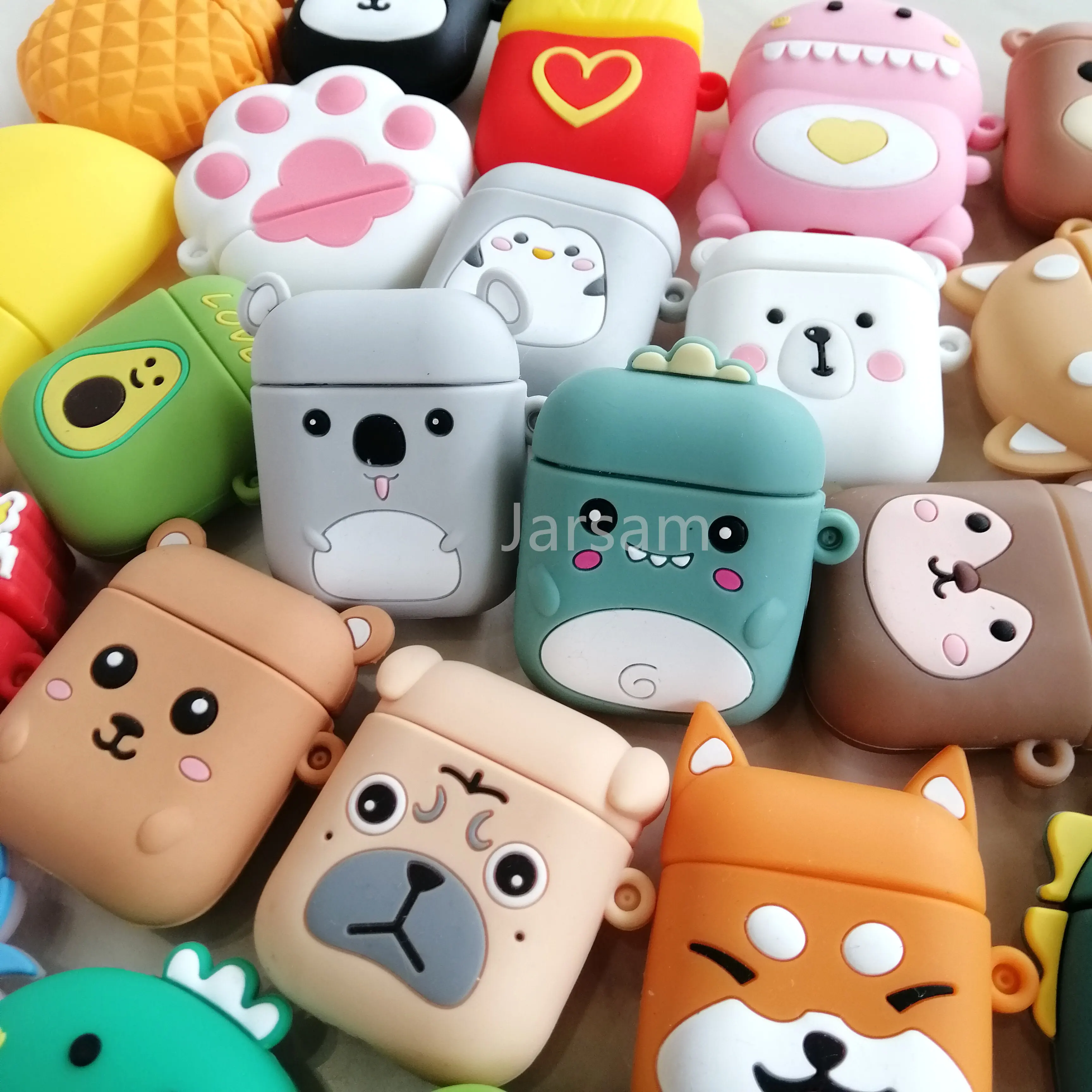 

Чехол для беспроводных наушников AirPods 2, силиконовый, с мультяшным принтом, защитный, роскошный