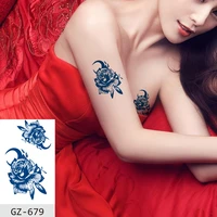 temporary waterproof tattoos stickers butterfly flower juice ink lasting girls arm neck back waist buttocks fake tatoo hot sale