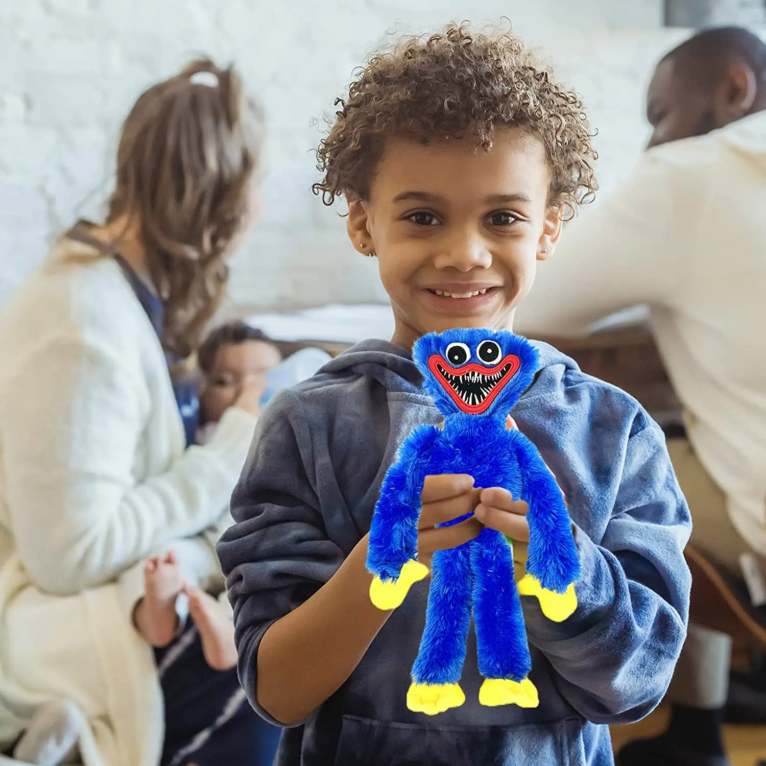 

1Pcs Poppy Playtime Sausage Monster Plush Toy 40cm in Huggy Wuggy Stuffed Plush Doll Toy for Kid and Game Fan