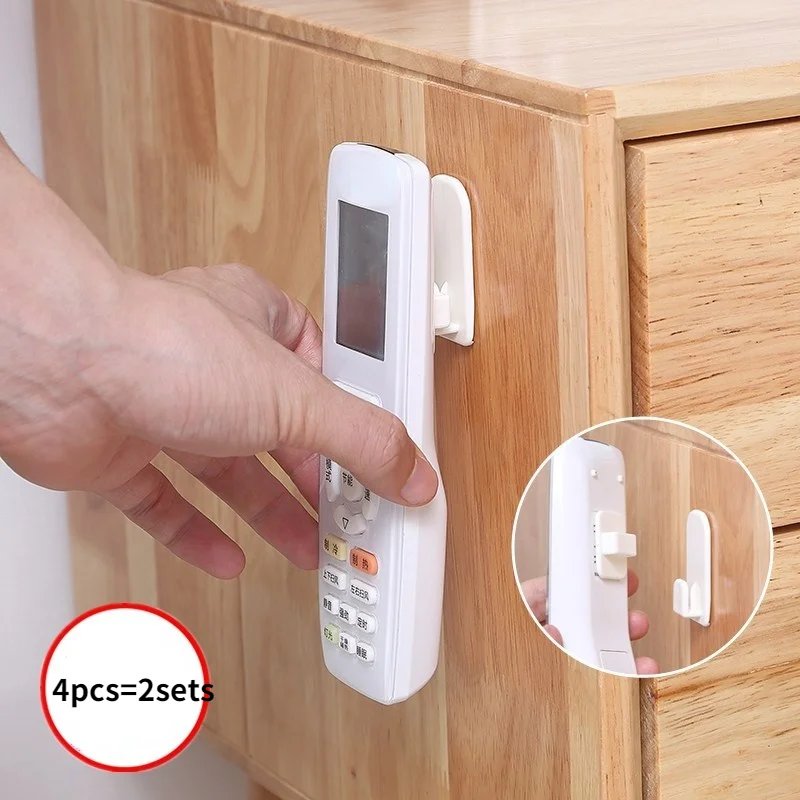 

4 шт./компл. Держатель для пульта дистанционного управления, настенный крючок для хранения клейкой ленты, органайзер для телевизора, кондици...